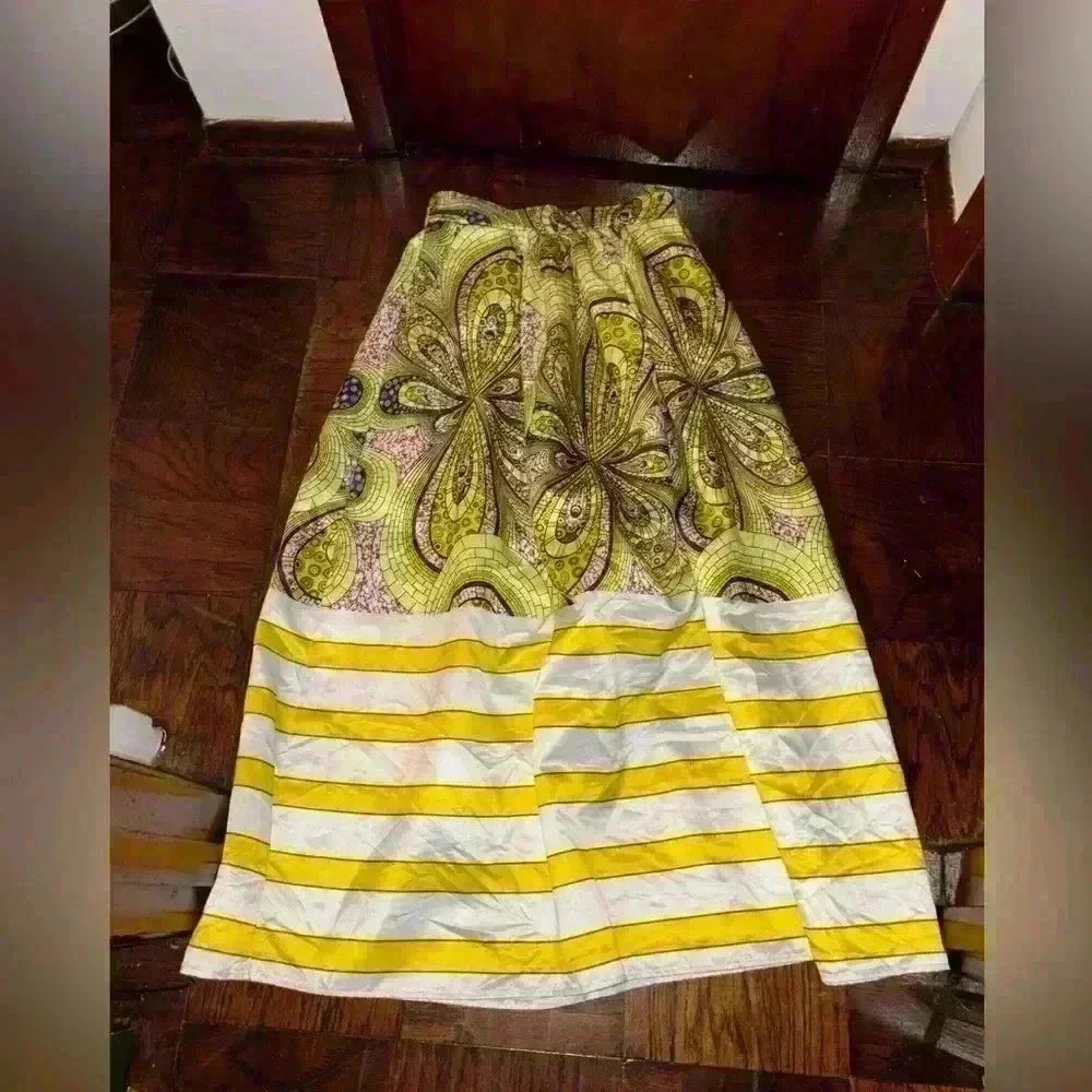 African Women's Stained Glass Window Maxi Skirt